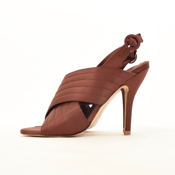 Zara Shoes - ❌SOLD❌ZARA Burgundy Satin Sling-Back Pumps